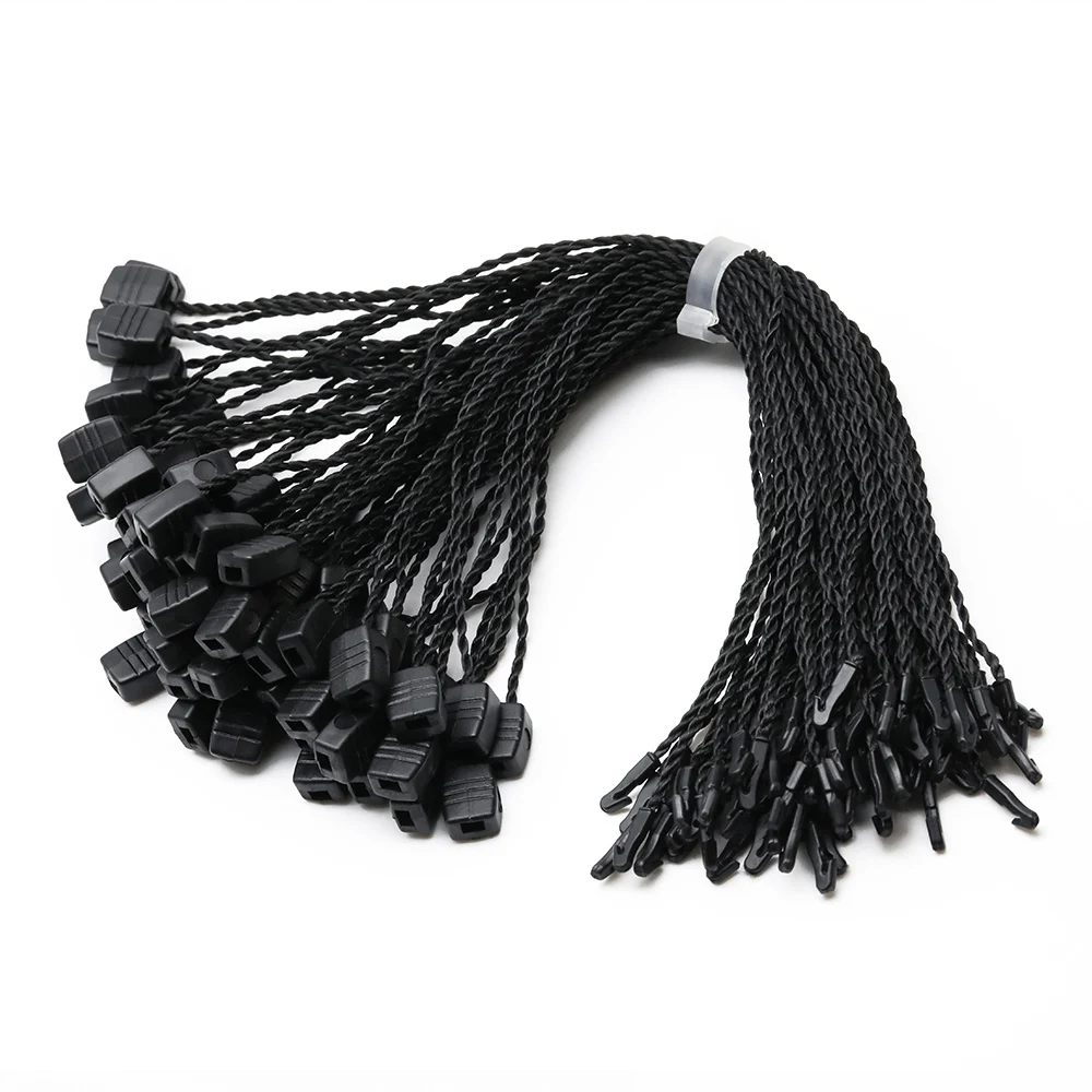 High-quality garments clothing label logo tag fastener apparel tag rope string seal