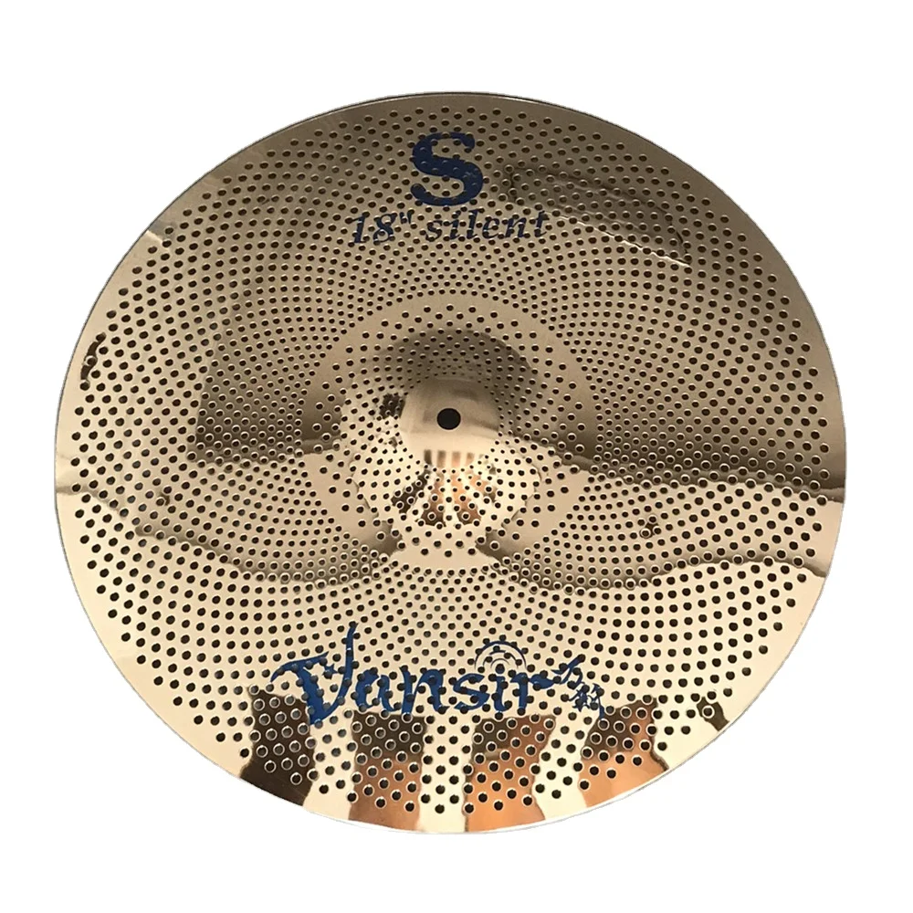 Vansircymbals silver low volume cymbals mute cymbals 14hihat-16crash-18crash-20ride quiet silence polishing