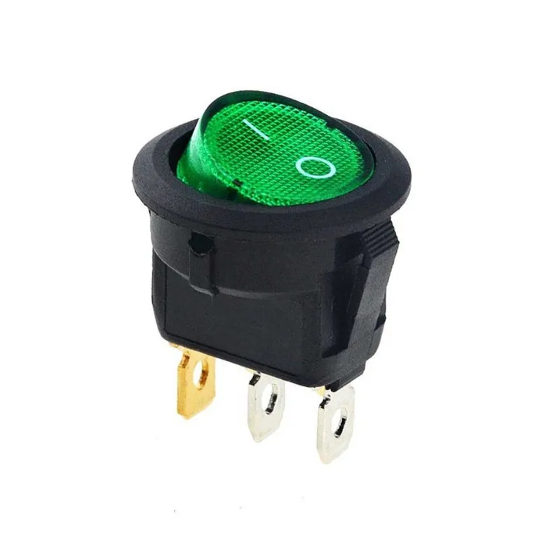  16A 12V KCD1 светодиодные фары для автомобиля круглый Rocke switchr на включения/выключения SPST 3 шпильки кнопка переключения переключатель DIY Аксессуары 20