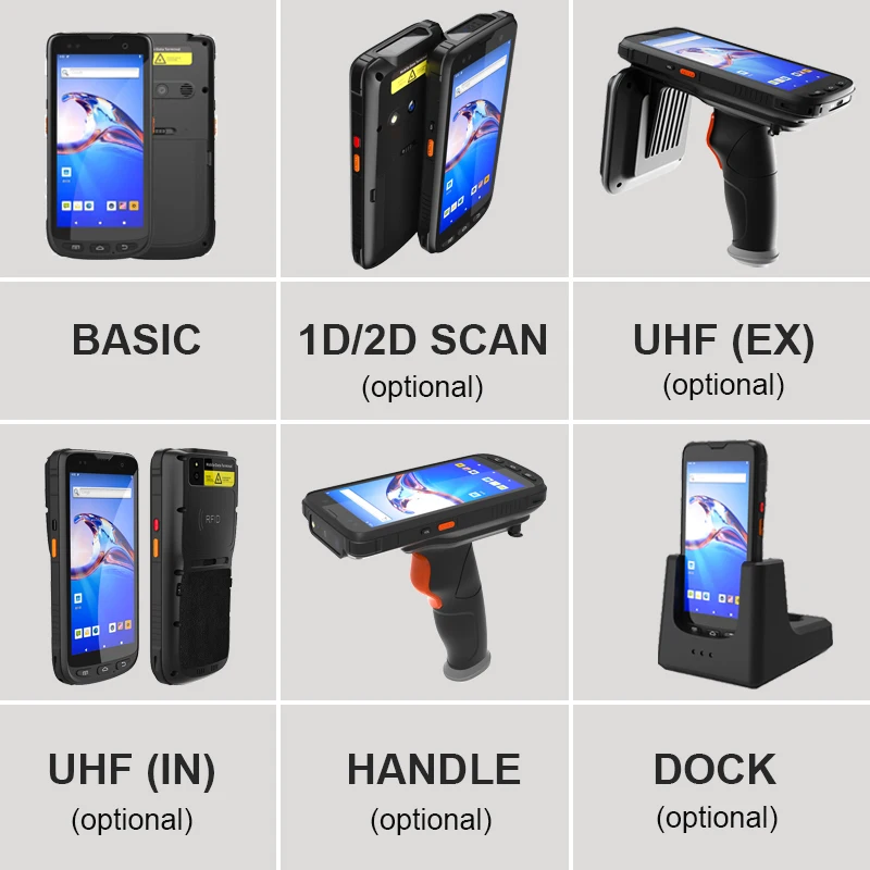 OCTA Android 10 long range rfid reader uhf pda handheld Data Terminal Barcode Scanner