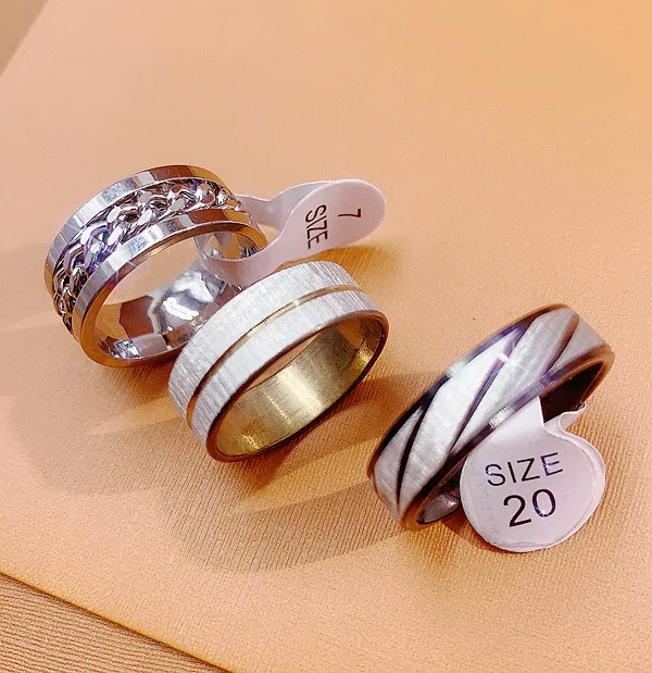 Fashion stainless steel men ring for Wholesale  N230560