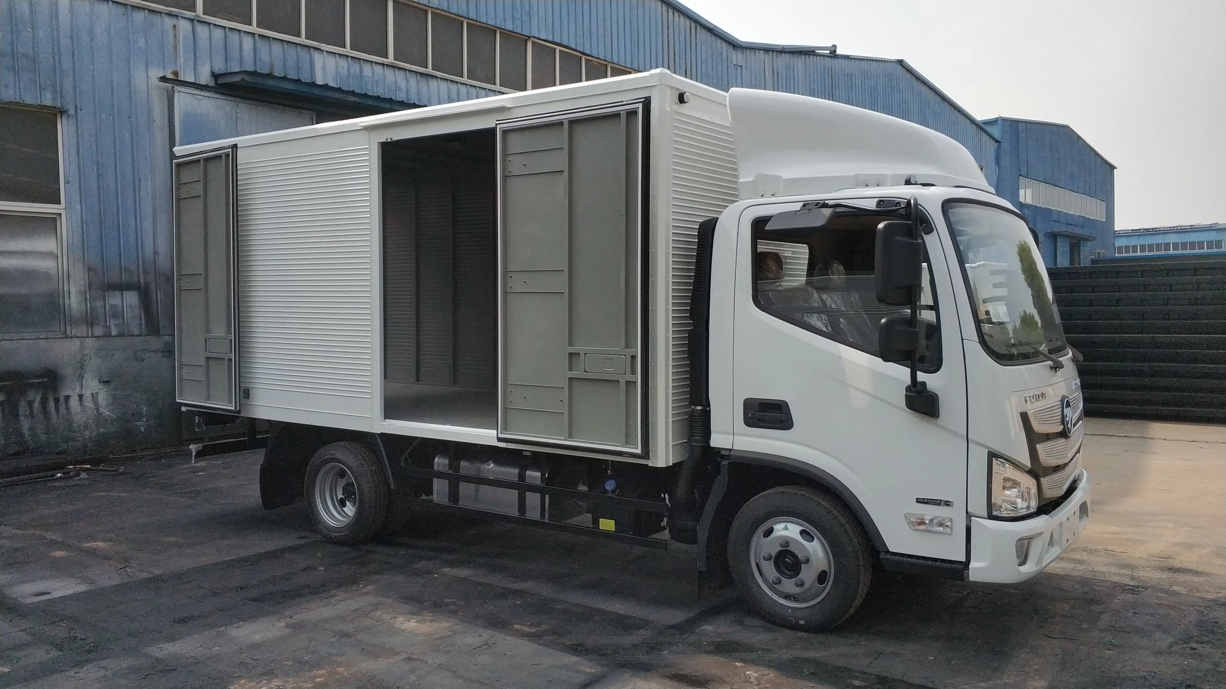 Corrugated galvanized steel truck body, Chile truck box body