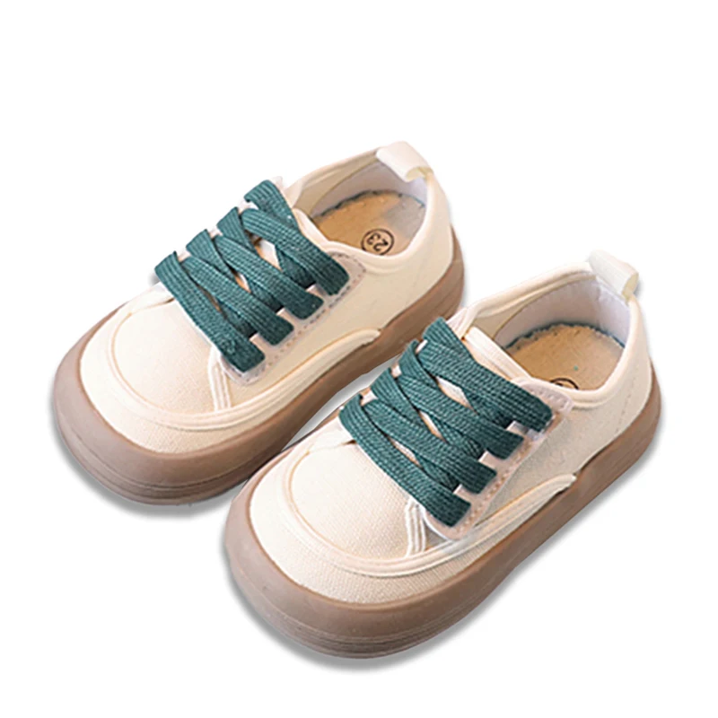 Wholesale Children Summer Thick Soled Casual Running Walking Style Shoes Low Top Canvas Shoes For Girls And Boys