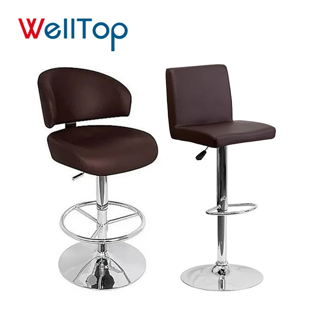 Factory Wholesale Furniture Hardware Rotating Stool Sillas De Bar Adjustable Height Gold Bar Stool Bar Chairs For Kitchen