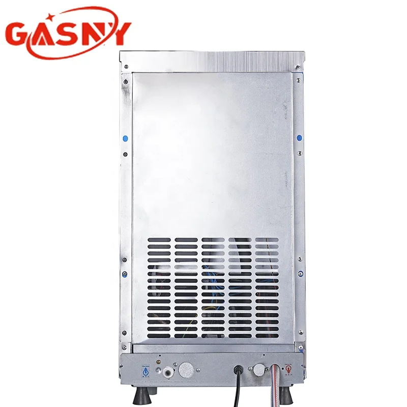 Commercial stainless steel air-cooled ice maker with adjustable ice size with 36 ice lattice built-in fan factory direct sales