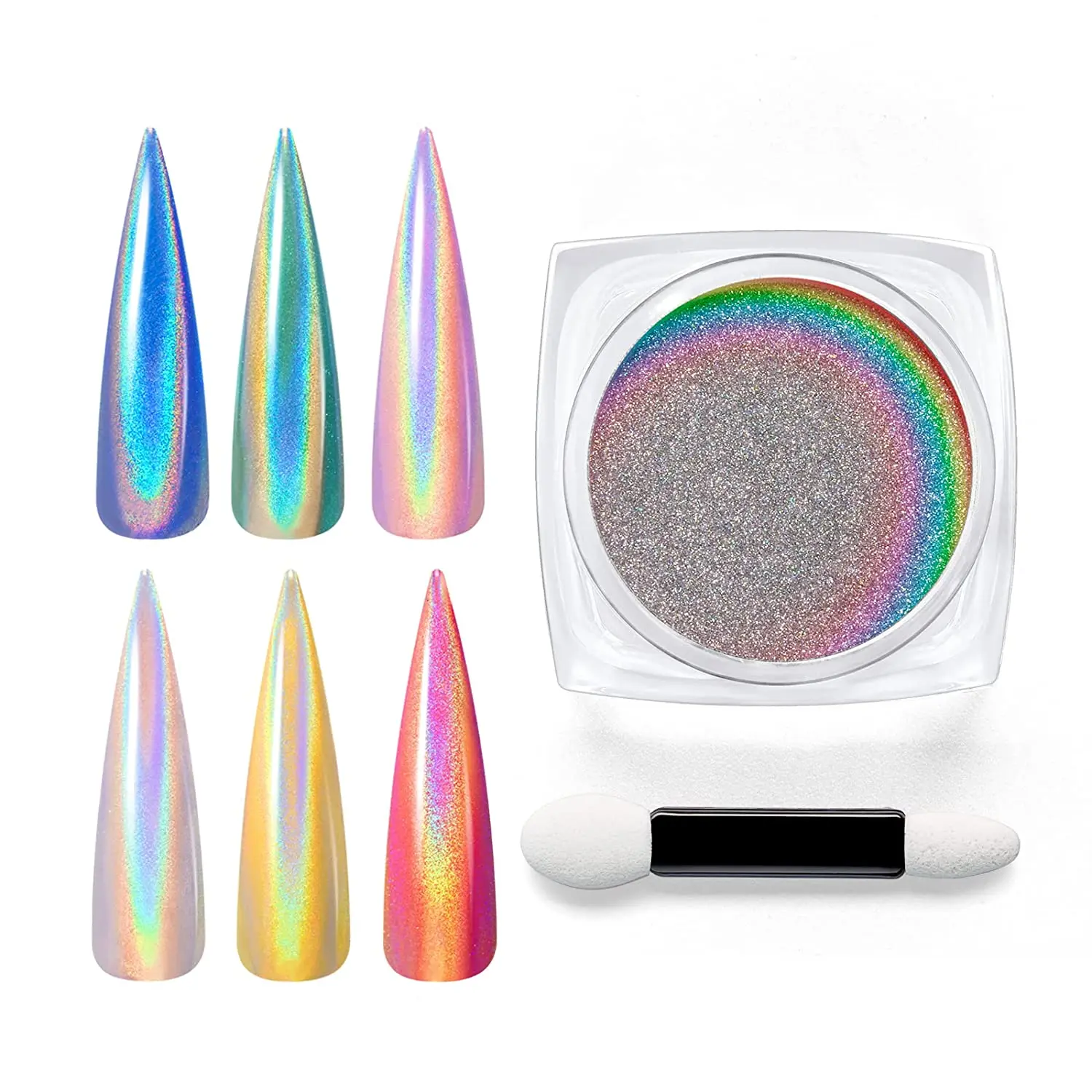 Chrome Nail Powder Holographic Effect Pearlescent Manicure Art Decoration Glitter Premium Salon Nail Glitter