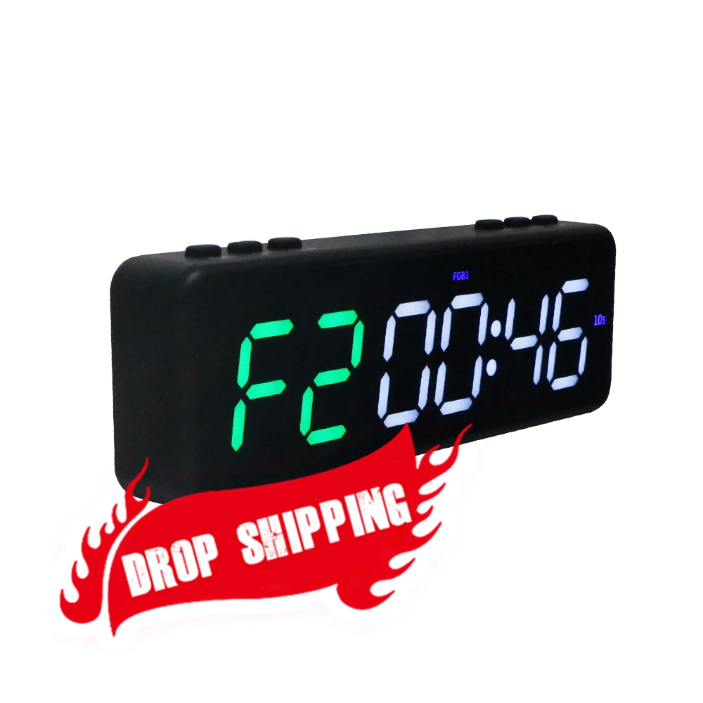YZ Hot Sale 1 Inch Home Gym Fitness Training Timing Equipment Magnetic Countdown Digital Timer with Stopwatch MIIT HIIT Function