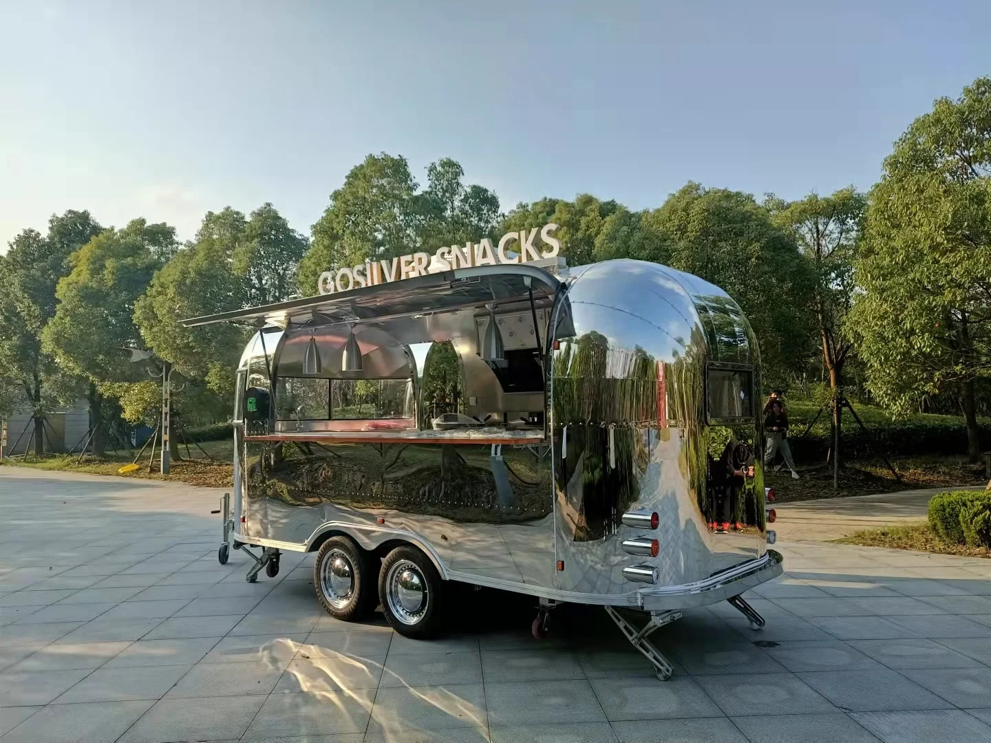 Mobile Fast food truck dining car food trailer vendors hot dog ice cream food trucks