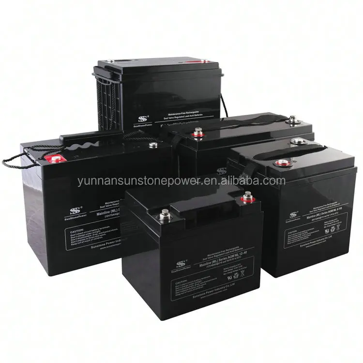 Sunstone 6V 110AH AGM Battery Deep Cycle Storage Rechargeable Maintenance Free Factory Price Solar Inverter Battery