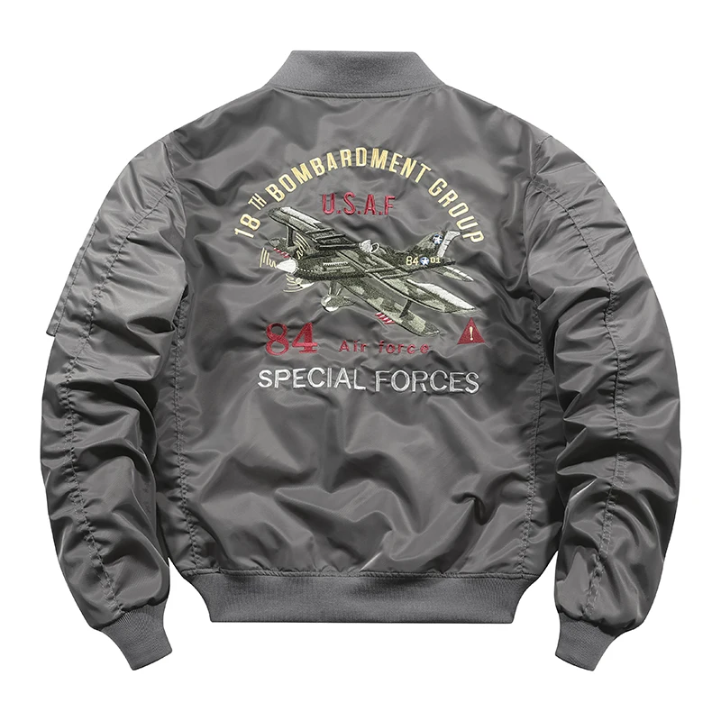 
New Design Colourful winter nylon Polyester Wadding MA1 Air force army military quilted mens bomber jacket unisex 