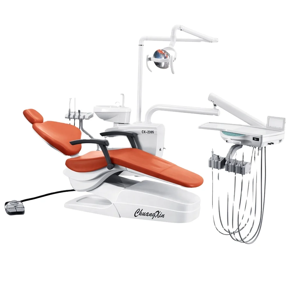 Developed Manufacturer CE Approved Dental Chair Unit Price Electric Dental Equipment ,basic model ,basic dental unit CX-2305(18)