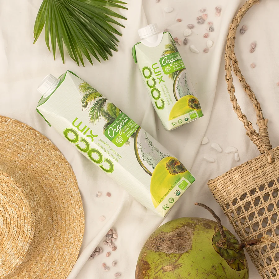 Органическая кокосовая вода-330 мл, 1000 мл Tetra Pack - OEM Ok-сделано во Вьетнаме-Whatsapp + 84 354 669 243 для бесплатного образца