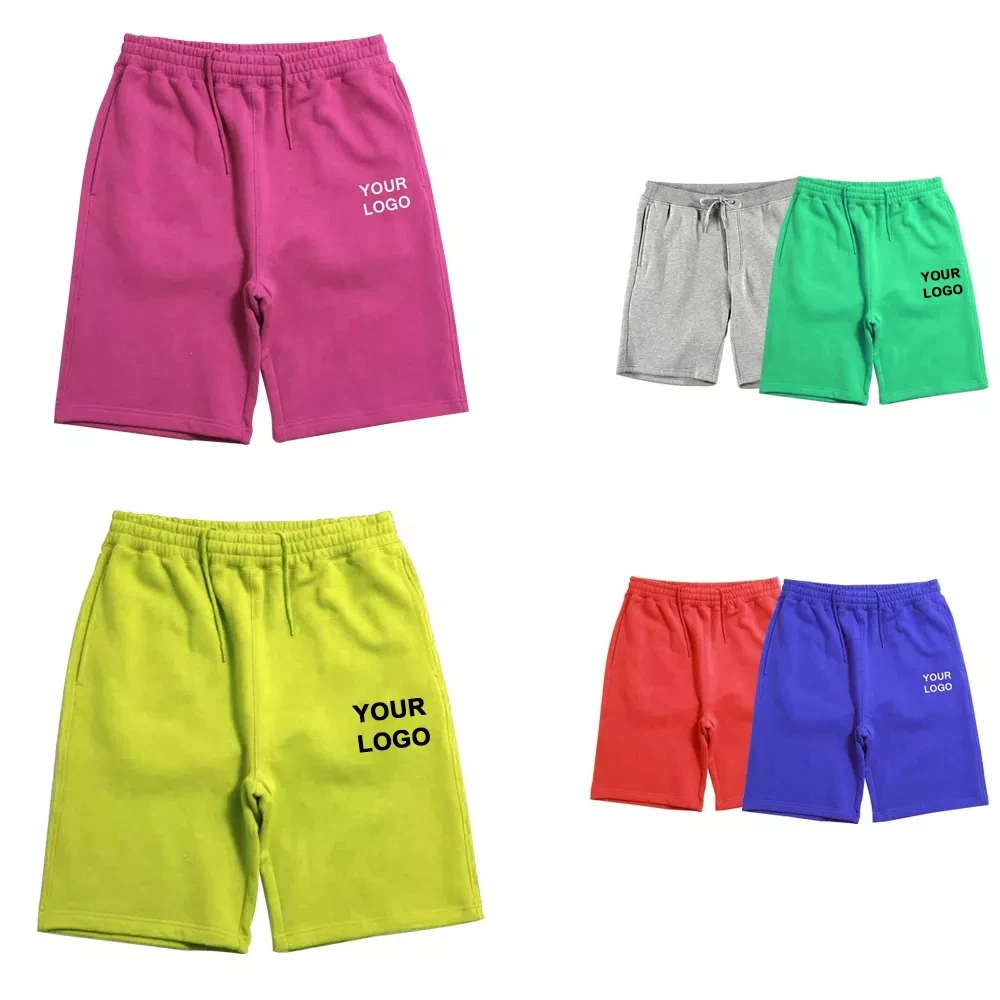 Decheng Oem Custom Pantalones Cortos Para Hombre Mens Boardshorts Thick Cotton Polyester Blended Fleece Shorts