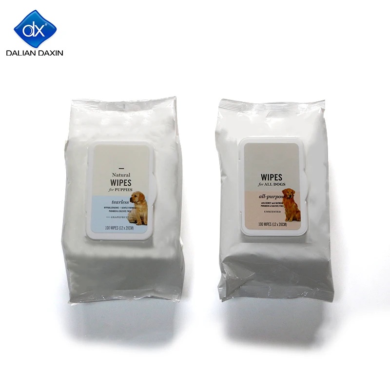 Customized Pet Cleaning & Grooming Dog Cleaning Wet Pet wipes