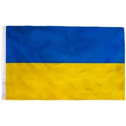 Factory direct ukrainian flag national flag polyester waterproof flag custom festival banner