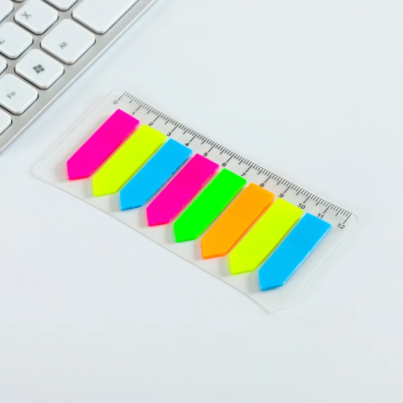 Colorful Note Pad Removable Memo Sticky Notes With Ruler