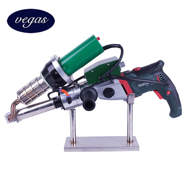 Double Heating System Plastic Hand Extrusion Welding Gun GW610B Extruder for PP PE