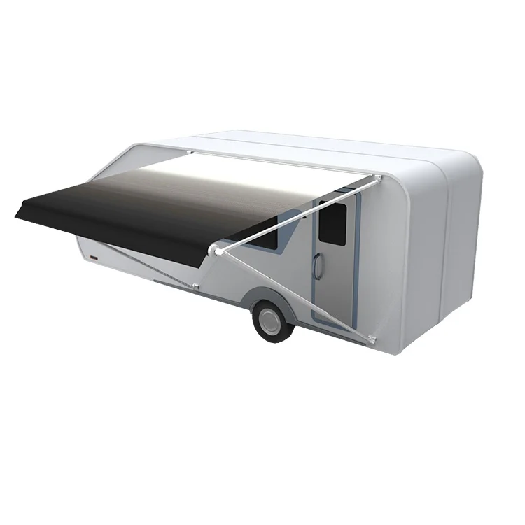 
LED light wind out aluminium rv camper caravan trialer roll out awning 
