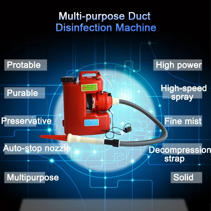 KT-917 High-Powered Portable Air Duct cleaning Atomizer, a Professional Fogging Disinfection Tool