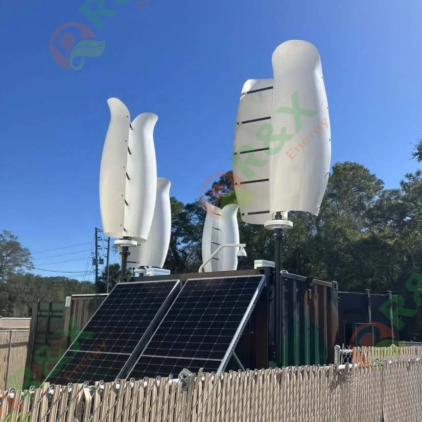 Tulip Type 1kw 3kw 5kw Vertical Axis Wind Turbine System With Inverter and Controller