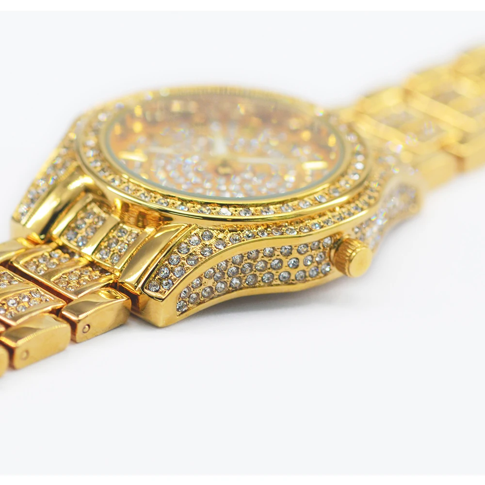 Mexda Luxury Watch Women Japanese Quartz Movement Jewelry Diamond Stainless Steel Band Diamond Watch Custom Logo