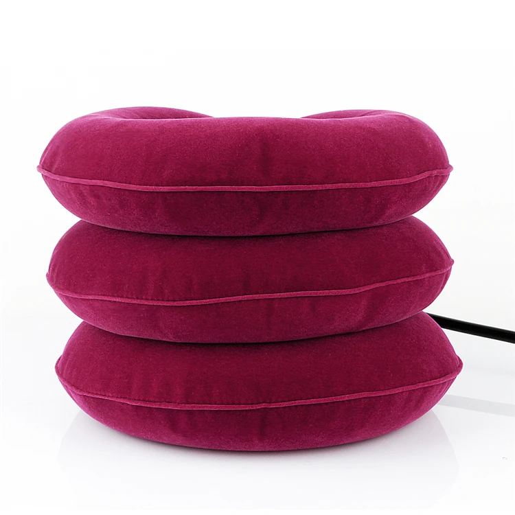 Made in China Massage Adjustable Air Inflatable Cervical Neck Traction Device Support Pillow For Stiff Neck