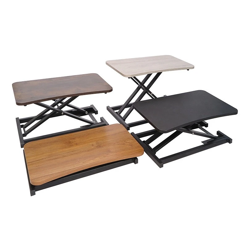 2024 Youtai Wholesale Minimalist Adjustable Height Laptop Table  Iron Frame Legs Computer Desk Folding Computer Table