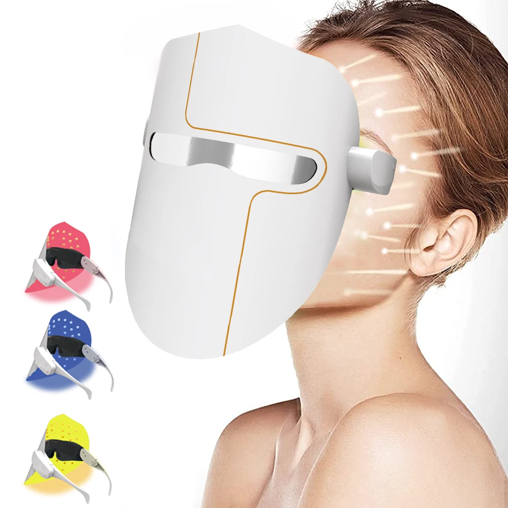 Skin Therapy 7 Light Photon Eye Protection Colorful Led Lamp Face Mask