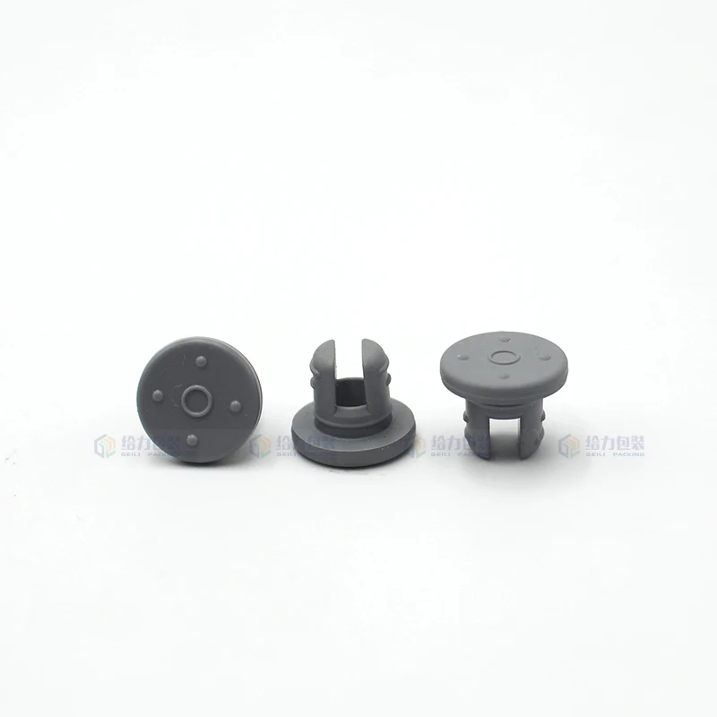 Diameter 13-D2 20-D2 Colorful Two Legs Freeze Dried Use Butyl Rubber Stopper Lyophilization Vial Rubber Plug  Seals Crimp Bottle