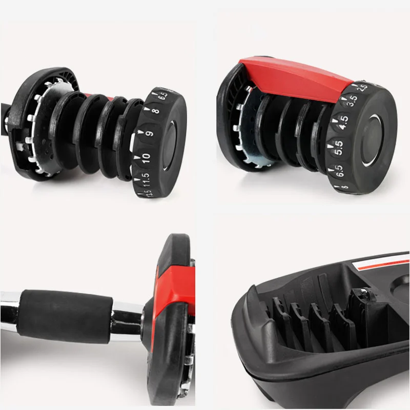 Factory Wholesale 24kg Adjustable Dumbbell Set 552 / 1090 Home Fitness Gym Dumbbell
