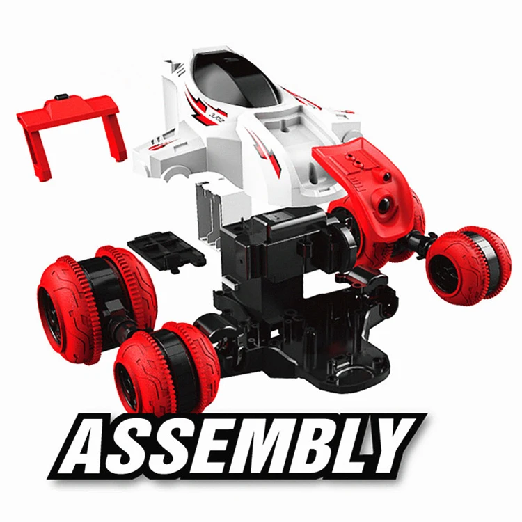 2.4G 1:24 RC Rechargeable 4wd High Speed Stunt Car Remote Control Stunt Rotation Stunt Car For Kids