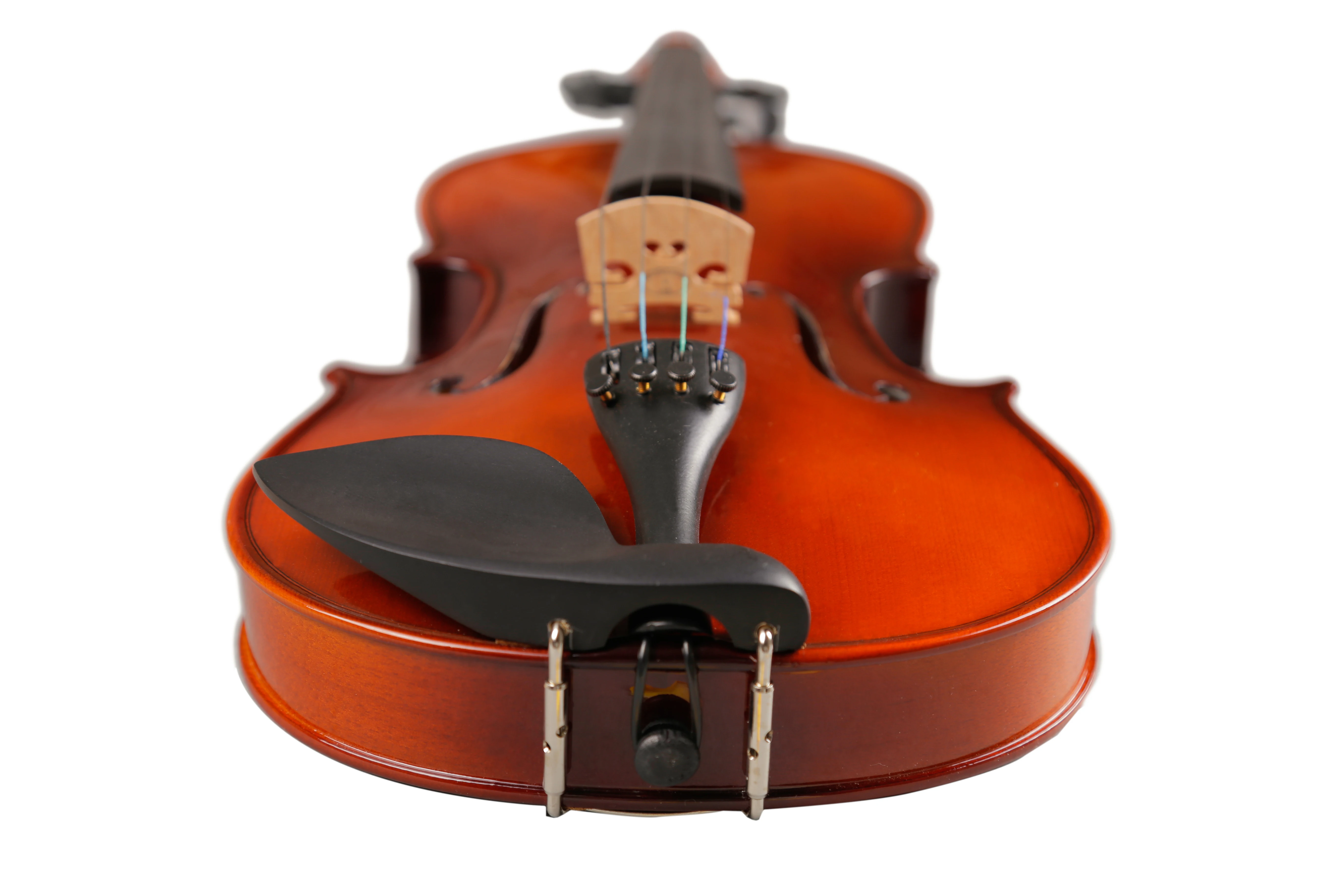 Bright handmade violin instrument 4 / 4 with piano box bow rosin