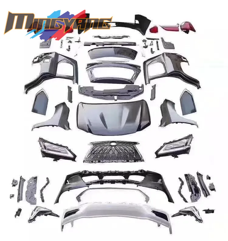 body kit For Lexus lx570 2008-2015 upgrade to 2018 TRDS  model car  bumpers head lamp tail light