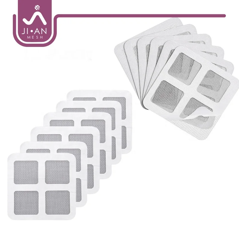 Ready stock fiberglass screen repair tape self adhesive fiberglass mesh tape self-adhesive for window and door fiber mesh tape