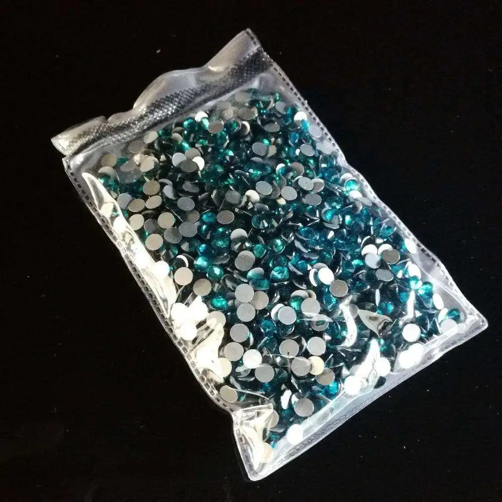 Honor of crystal ss20 Blue Zircon Ss20 Machine Cut Crystals Flatback Non Hotfix Rhinestones
