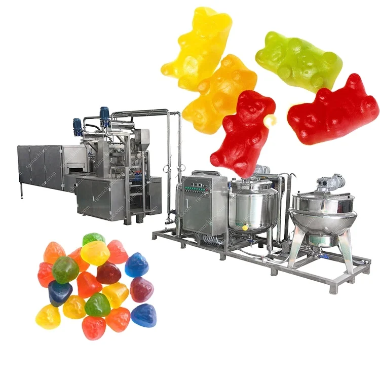 Машина для производства жестких леденцов Gummy Jelly Bean автоматическая машина для производства мягких леденцов