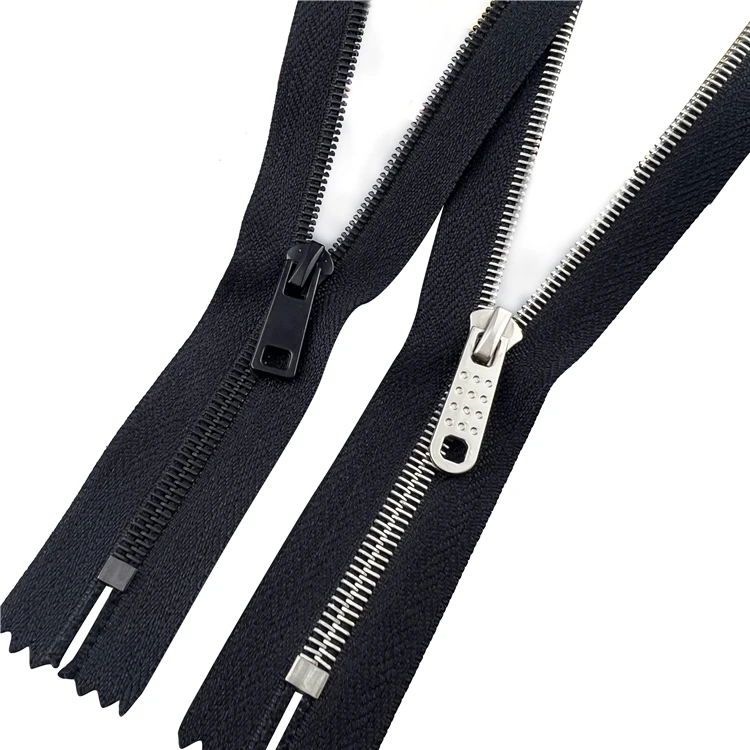 The Most Popular Suitable For Short Skirt Zipper Bag With Zipper No. 5 Metal Fine Teeth Closed Tail Metal Zipper