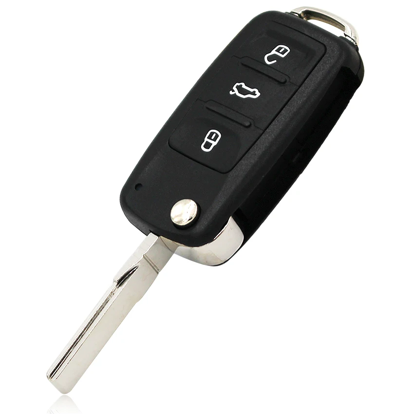 3 Button Folding Remote Key Flip Car Key 434MHz 5K0 837 202 AD CAN / ID48 Chip For VW Passat Tiguan Polo Beetle Golf Jetta Caddy