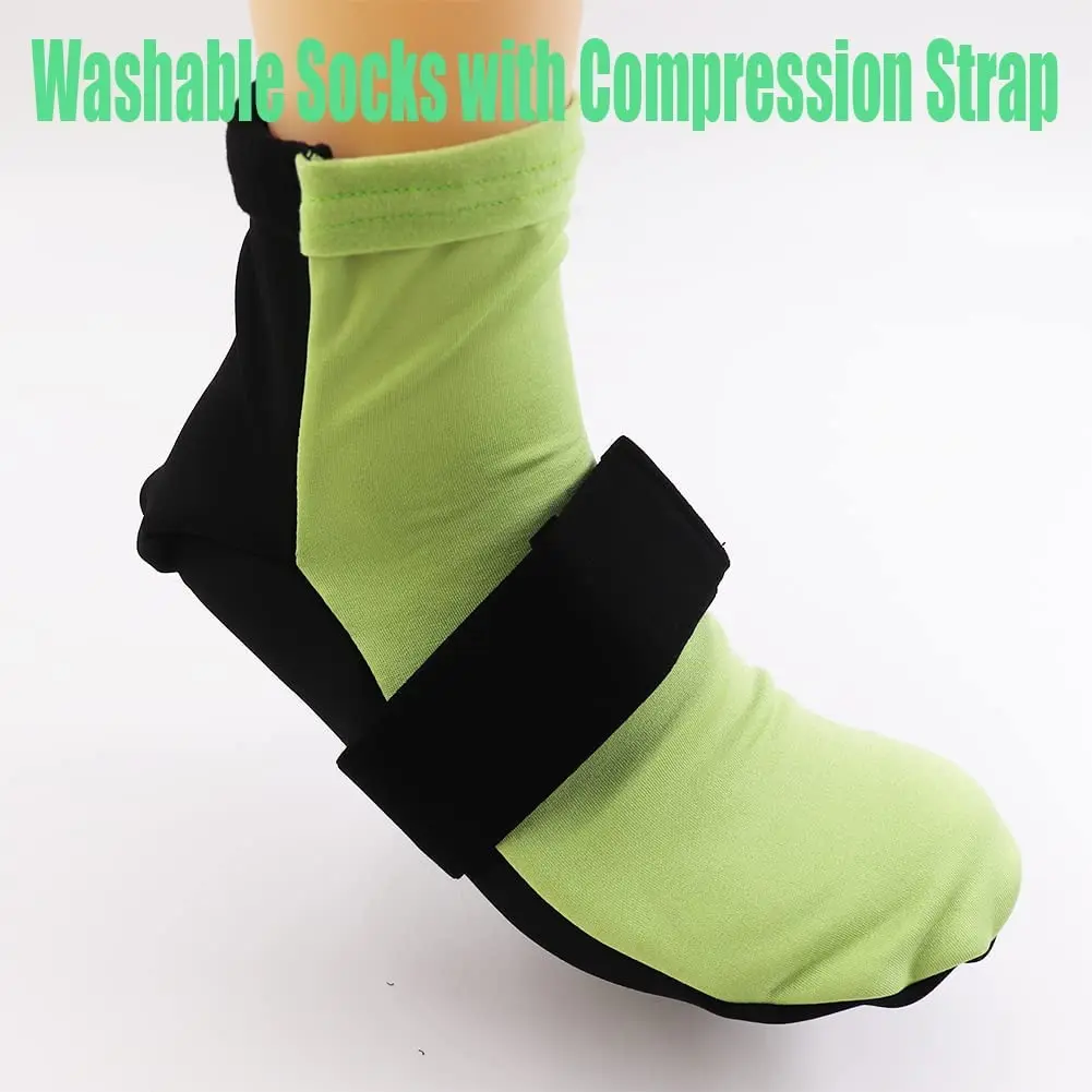 Kingworth Arch Pain Gel Ice Treatment Microwave Heat Cold Therapy Socks For Feet