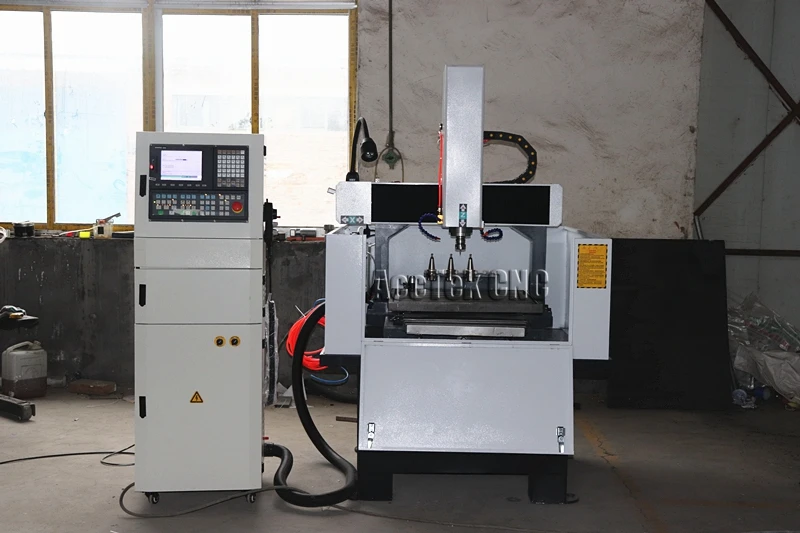 Metal mold cnc making machine mini cnc router steel aluminum cnc cutting machine atc AK6060C