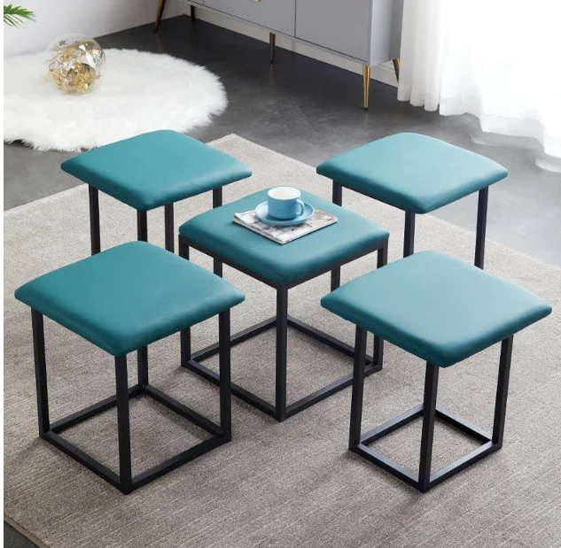 Five In One Multifunctional Square Stool Home Living Room Storage Folding Magic Cube Combination