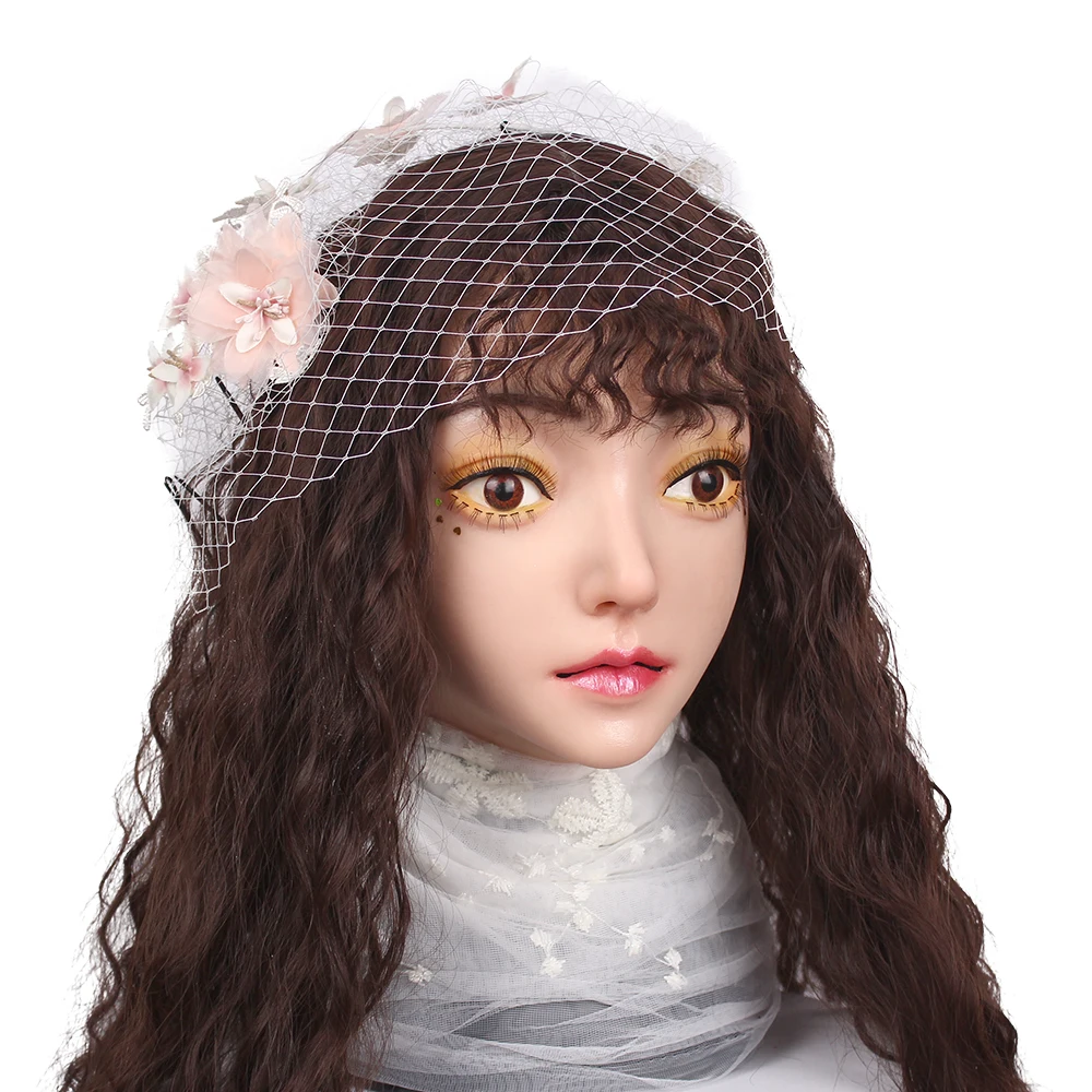 Party mask Real Human Silicone makeup mask party masque Realistic female mask beautiful girl Cosplay Drag Queen Crossdresser
