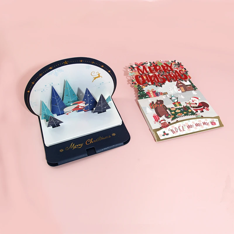 Wholesale Custom Printing Happy Birthday 3D Pop Up Greeting Cards with Envelopes