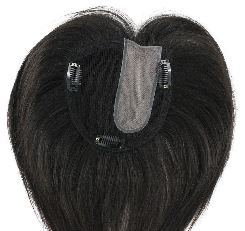 RE Hairburst Import Swiss Lace Base Human Hair All Hand-Tied to cover white hair breathable Topper For Woman