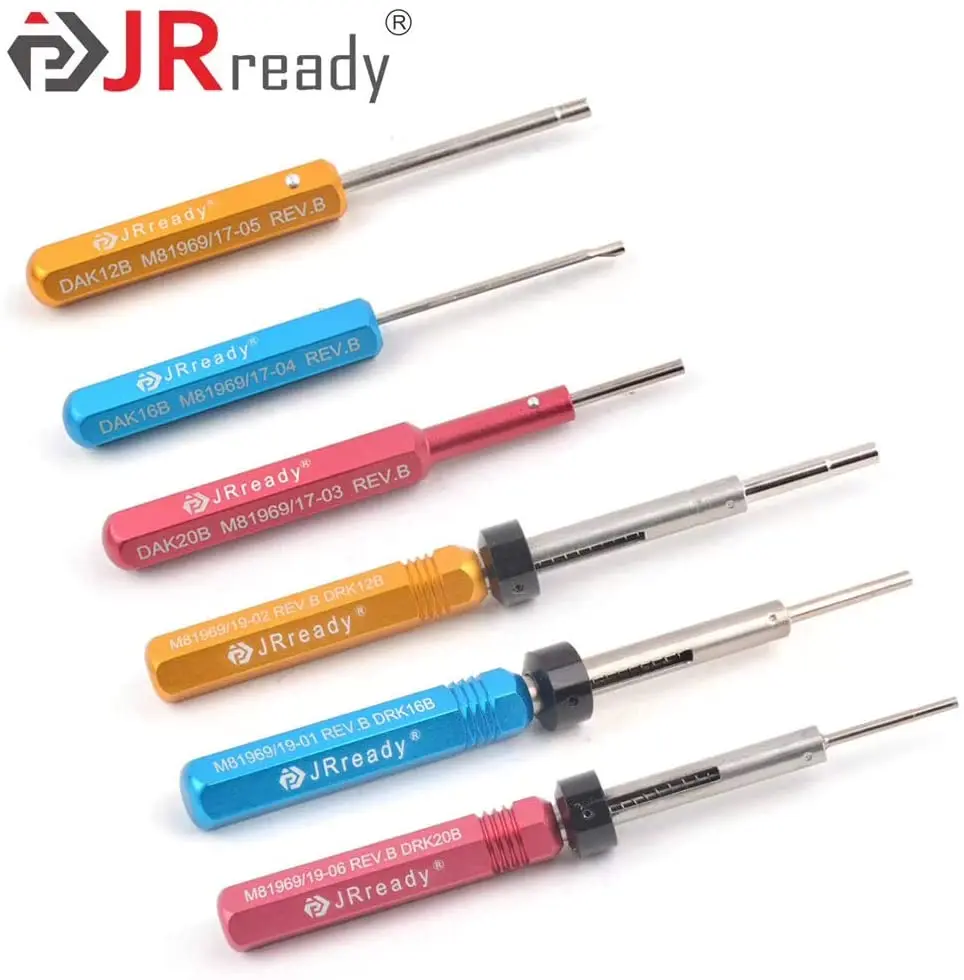 JRready ST5142 Removal and Installing Tool Kit:DRK12B+DRK16B+DRK20B+DAK12B+DAK16B+DAK20B for MIL-C-81969 series
