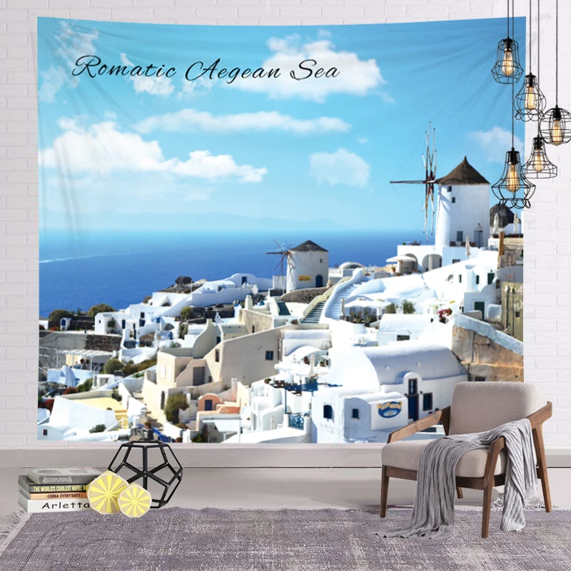 Customized Design Digital Printing Web Live Room Background Tapestry Tapestry Cloth Wall Hanging Picture Tapestry