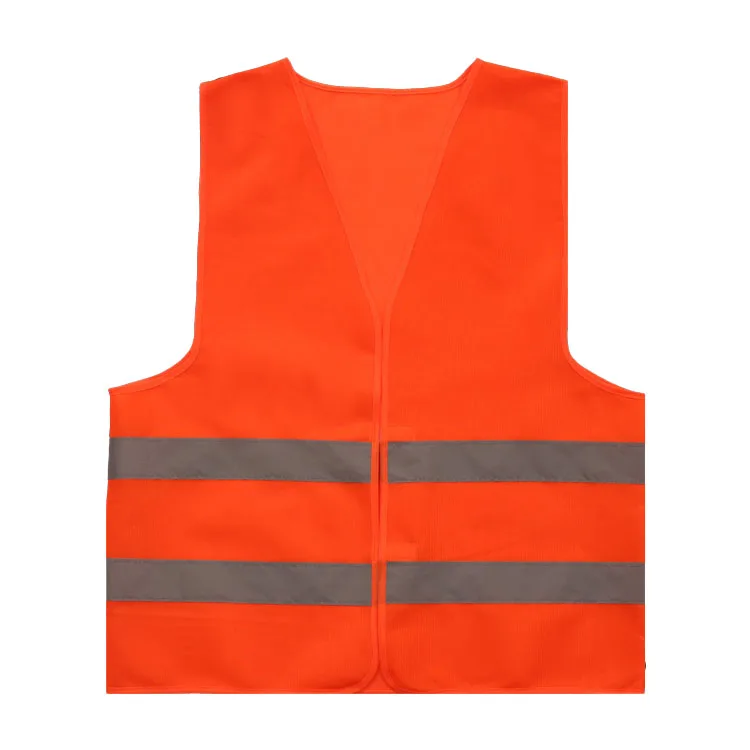 Customized High Visibility Reflective Work Vest with Brightness Reflective Strip Polyester Safety Vest Hi-Vis Mesh Custom Logo