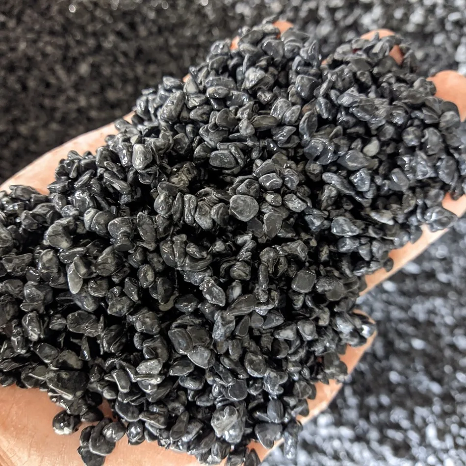 Оптовая продажа черные камни для украшения дома брусчатка сада