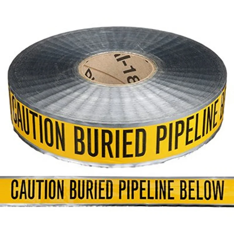  Underground Detection Warning Tape Aluminium Foil Marking Detectable