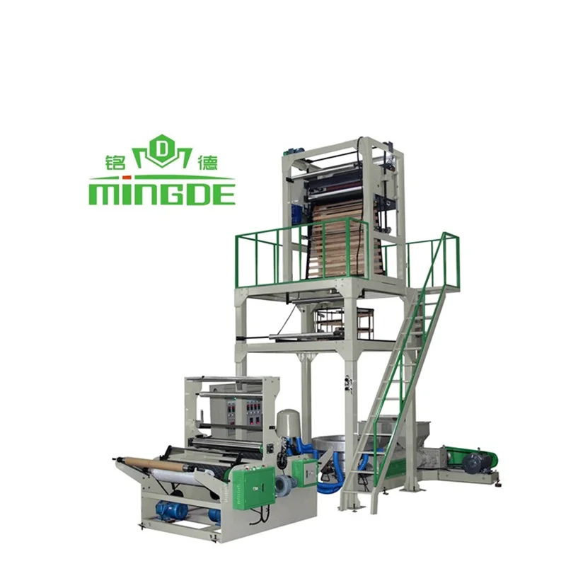 Mingde double-layer co-extrusion rotary die film blowing machine set sealing film extruder blown laminating machine